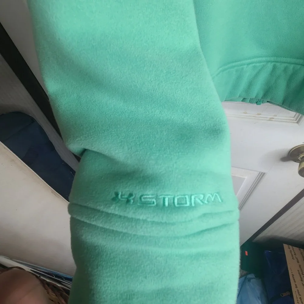 Under Armour UA Storm Full Zip Fleece Jacket XL Green Water Repellent